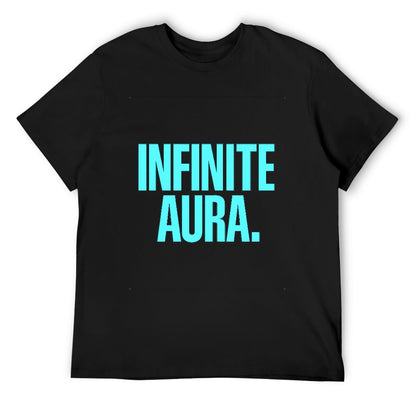 Men's T-Shirt 100% Cotton Infinite Aura Graphic Tee for Casual Wear, Soft Breathable Fabric, Comfortable Fit, Stylish Design for Men, Ideal for Fitness and Leisure Activities