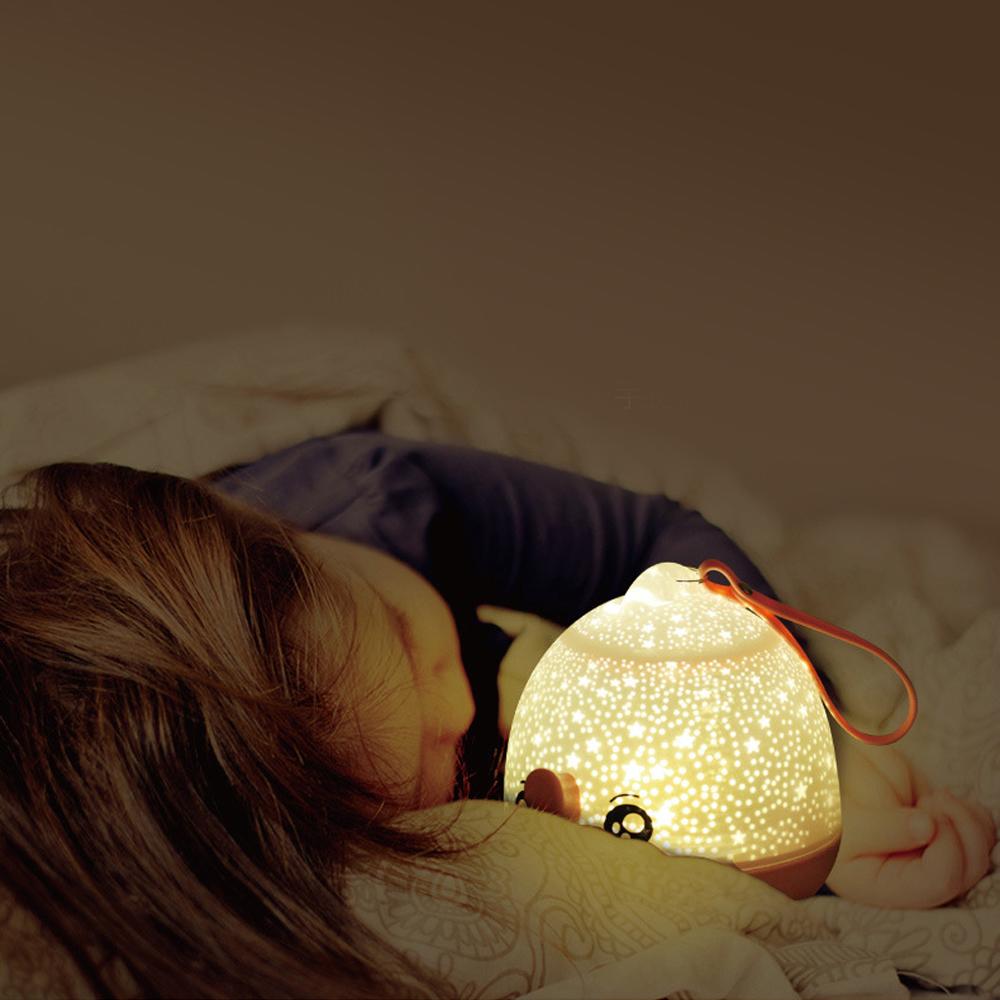 custom lucky fish led rotating star projection night light for kids, 3-in-1 table lamp, night lamp, and projector with 6 patterns and remote control