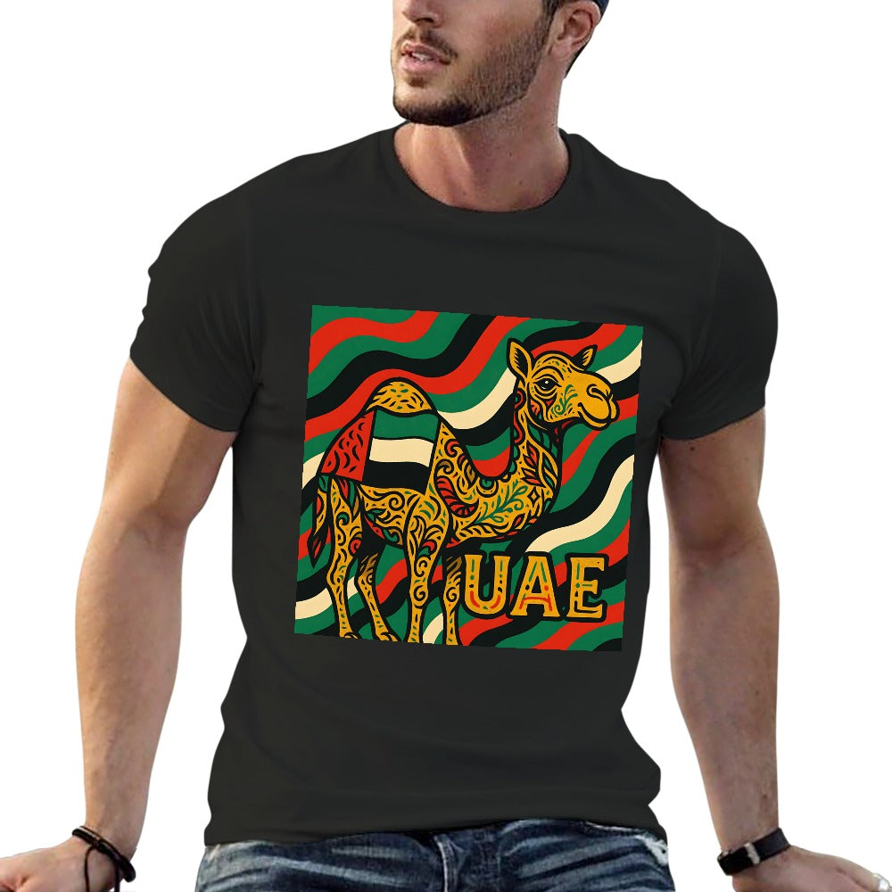 men's 100% cotton unisex short sleeve t-shirt with unique double-sided print comfortable fitness and leisure tee gift for him casual wear stylish design breathable soft material