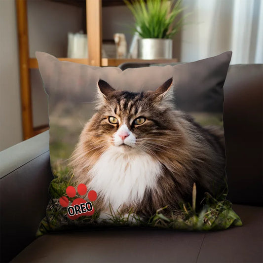 Pet Lovers - Pet's Face On A Pillow - Personalized Pillow for Dog and Cat Owners, Unique Gift for Home Decor and Comfort