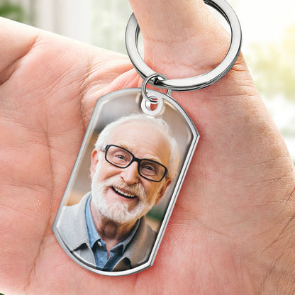 Custom Photo Until I See You Again Memorial Keychain - Sympathy Gift For Family Members, Stainless Steel Keyring, Engraved Keepsake For Loved Ones